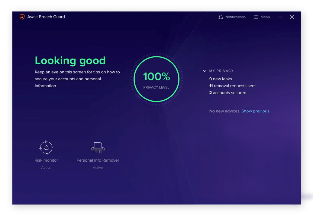 Das Dark-Web-Überwachungstool Avast BreachGuard für Windows 10